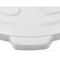 Global Industrial Flat Lid, White, Plastic 240465WH - alternate 4